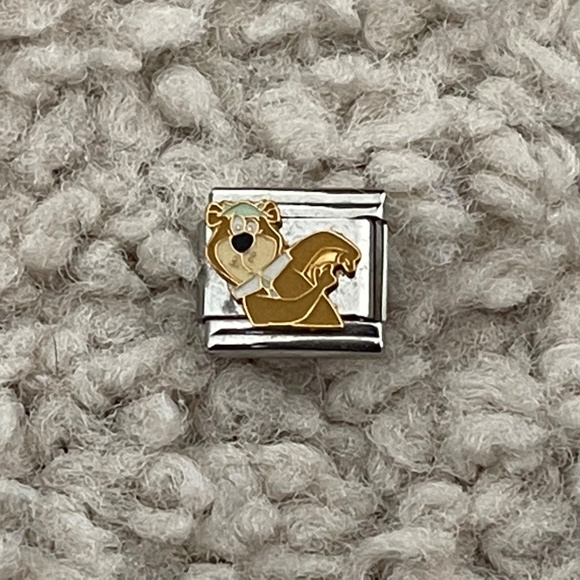 Casa Dor'o Yogi Bear Italian Charm Bracelet - Picture 1 of 2